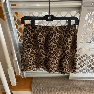 XOXO faux fur mini skirt